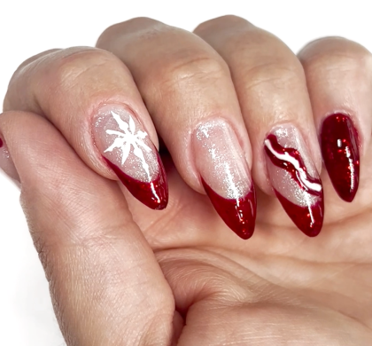 manicura navideña